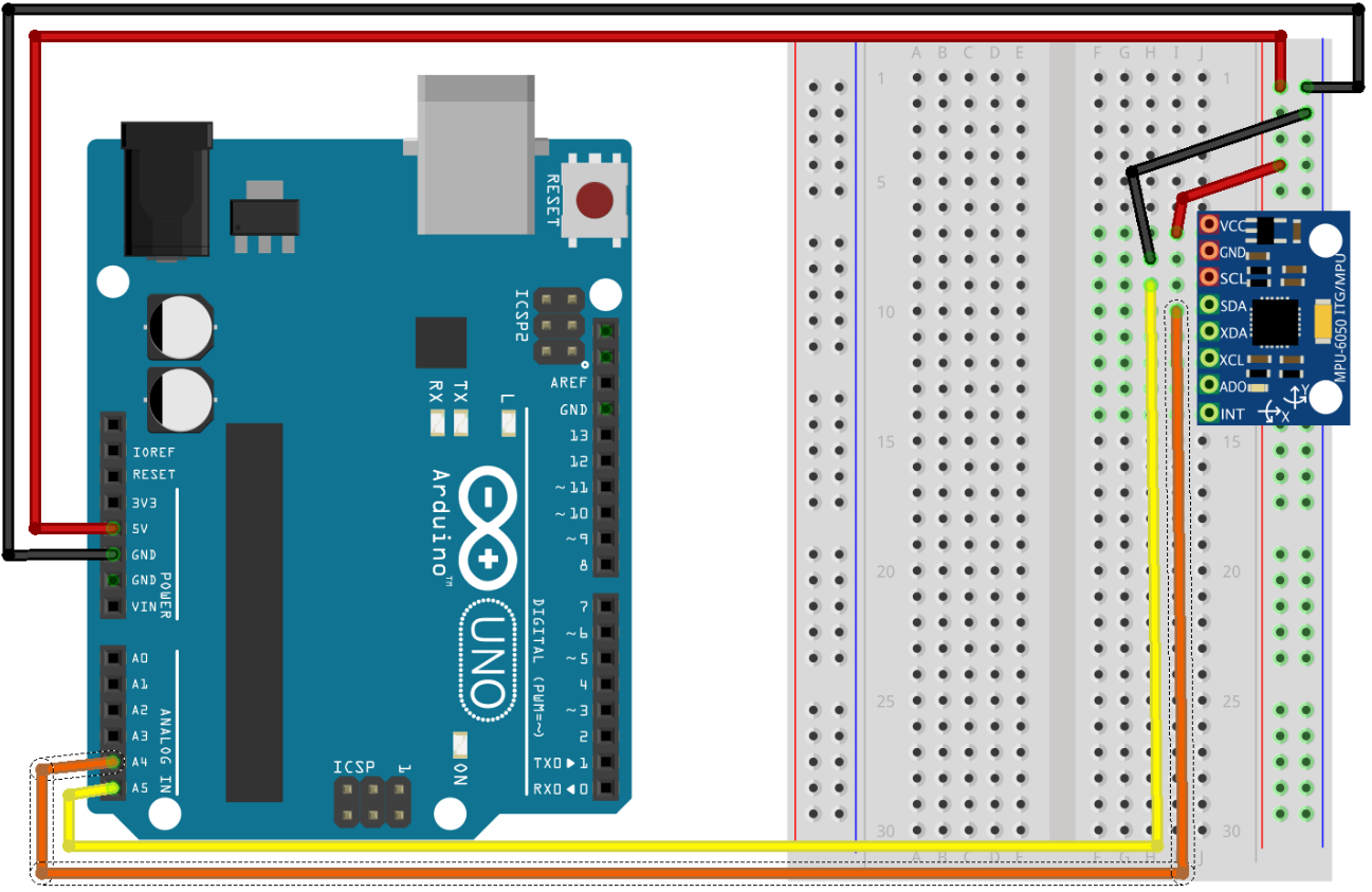 imu arduino serial example